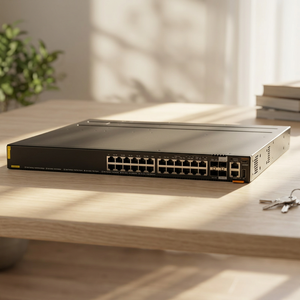 Nouveau commutateur d'entreprise R8Q68A, 24 ports 10/100/1000BASE-T PoE, 4 ports SFP 1G/10G - Product Image 1