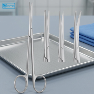 Ciseaux chirurgicaux Metzenbaum-Fino à pointe droite pour utilisation en salle d'opération, certifiés CE, instrument de classe I - Product Image 4