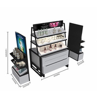Rak Kabinet Display Kosmetik Ramah Lingkungan Modern untuk Toko Kecantikan