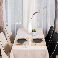 Nappe en lin en tissu de coton anti-éclaboussures personnalisée de haute qualité pour les mariages fêtes hôtels techniques tissées