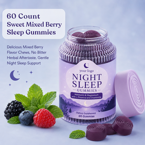 Productos Naturales de Moda para Ayudar a Dormir por la Noche, Favorecen una Relajación Profunda, un Sueño Reparador y el Alivio del Estrés, Gomitas para Dormir Botanica 4 en 1 - Product Image 4