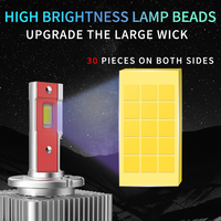 Ampoules de phares LED série D D1S 70W 30000 Lumen Super Bright D3S D8S Kit de conversion de lampe 6000K Plug & Play 12V 24V