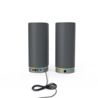 Altavoces de Estantería de 40 W, Sistema de Sonido 2.0 con Subwoofer, Modo Dual Inalámbrico y con Cable, Personalización para Uso con Ordenador