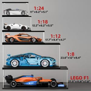 Vitrine d'exposition moderne personnalisée en acrylique transparent avec éclairage LED pour objets de collection, figurines et poupées - Product Image 5