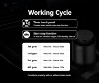 Diffuseur de parfum pour voiture A12Pro, diffuseur de parfum électrique sans eau, nébuliseur à air froid, marche/arrêt automatique, bouteille en verre de 20 ml, alliage d'aluminium