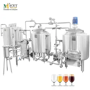 MICET 200L brewhouse equipment home brew attrezzature in acciaio inossidabile per la produzione di birra