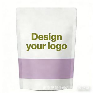 Bolsas de plástico reciclables con impresión de logotipo personalizado, MDOPE PE, con cierre resellable y base plana. - Product Image 2