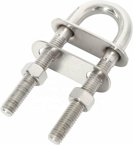 ISURE MARINE 8mm acier inoxydable 304 nœud œillet de poupe boulon en U taquet de gréement de bateau 1 pièce - Product Image 1
