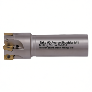 Ttake 90 Degree Shoulder Milling Cutter Ta9010 Weldon Shank Insert Milling Tool - Product Image 2