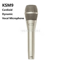 Système filaire haute fidélité KSM9 avec câble XLR, micro portable en métal, capsule dorée pour la scène, les discours et les tournées