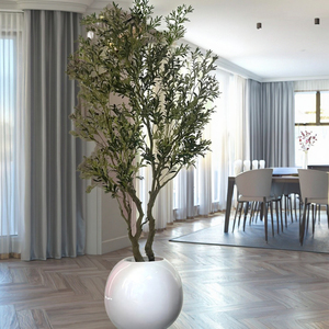Árbol de Olivo Artificial LONGSTAR Realista y Duradero de 120-210 cm, en Maceta de Plástico, para Interiores/Exteriores, Aspecto Natural, Alta Simulación, Planta Artificial - Product Image 5