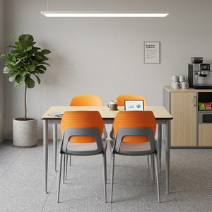Ensemble de meubles métalliques durables <span class=keywords><strong>en</strong></span> gros pour universités, écoles et bibliothèques : table et chaises de lecture - Product Image 1