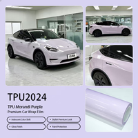 Film de protection PPF TPU violet Manta brillant, idéal pour tous les véhicules, hydrophobe, parfait pour les projets de wrapping personnalisés.