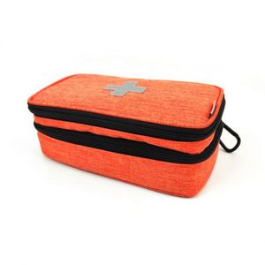 Bolsa de Emergencia Médica de Doble Capa Personalizada, Botiquín de Primeros Auxilios de Lujo Color Naranja, Bolsa de Almacenamiento Portátil de Oxford para Suministros Médicos - Product Image 4