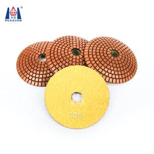 Disques de meulage diamantés de 100 mm (4 pouces) pour marbre, quartz, liant résine, refroidissement par <span class=keywords><strong>eau</strong></span>, roue de polissage de surface concave pour meuleuse - Product Image 1
