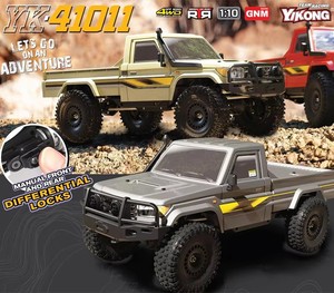 รถบังคับวิทยุ Yikong YK41011 ขนาด 1/10 ขับเคลื่อน 4 ล้อ รุ่น LC79 รถบรรทุก RC แบบ 3S RTR สำหรับผู้ที่ชื่นชอบการขับขี่แบบ Rock Crawling - Product Image 1