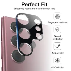 Protector de pantalla de lente de cámara negro para <span class=keywords><strong>Samsung</strong></span> Galaxy <span class=keywords><strong>Z</strong></span> Fold 7 <span class=keywords><strong>Flip</strong></span> 6 5 4 A55 A51 A35 A15 Note 20 Ultra cubierta de lente de vidrio - Product Image 2