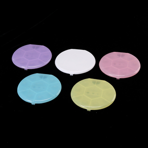 ถาดสีพลาสติกทรงกลม 5 สี พร้อมฝาปิด สำหรับสีอะคริลิค สีน้ำ สีน้ำมัน งานเพ้นท์เล็บ - Product Image 5