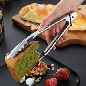 Food Tongs 2 Pieces Heavy Duty For Frying Grilling Steak Barbecue Kitchen Use - Product Image 3