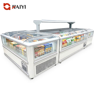 Congelador Comercial Combinado Tipo Isla con Ventana de Gran Visibilidad para Exhibición de Alimentos Congelados en Supermercados - Product Image 1
