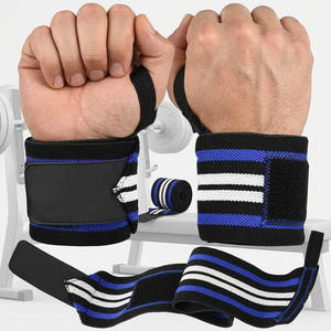 สายรัดข้อมือยางยืดได้พร้อมแถบไขว้สองแถบสำหรับรองรับข้อมือและความปลอดภัยในการออกกำลังกาย - Product Image 1