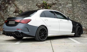 Hot Bán Cho Mercedes Benz Facelift <span class=keywords><strong>W205</strong></span> C205 2013 2021 Nâng <span class=keywords><strong>C</strong></span>ấp Để <span class=keywords><strong>2025</strong></span> New Bodykit W206 C63 AMG Xe Bumper Lưới Tản Nhiệt Đầu Đèn - Product Image 3