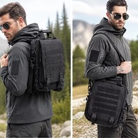 Sac à dos tactique pour ordinateur portable avec système de fixation MOLLE pour les sorties en plein air et les voyages d'aventure
