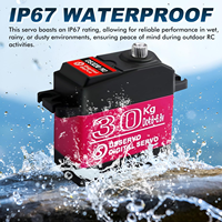 Servomoteur numérique DS3230 PRO 30KG 6V, couple élevé, 180/270 degrés, étanche IP67, bras servo 25T pour voiture RC, robot crawler, FPV