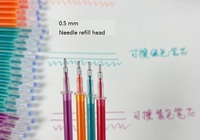 Recharge 0.5 de stylo gel coloré de 0.7mm, stylo rétractable, marqueur effaçable intelligent pour ordinateur portable, vente en gros