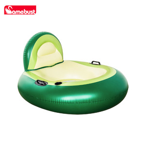 Silla inflable flotante de PVC Samebust Avocado para uso en interiores y exteriores - Product Image 4