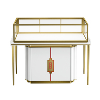 Vitrine de présentation de bijoux de luxe en bois, acier inoxydable et verre trempé Shangliang GT-11, design moderne, fabrication directe usine, OEM/ODM