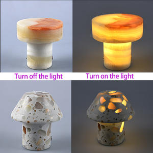 Meilleures ventes, tendance, marbre naturel, onyx moderne, jade pour lampe de table de salon, pierre naturelle, éclairage LED pour la décoration intérieure, accent - Product Image 2
