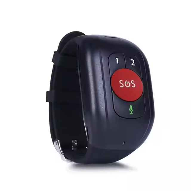 V48 Emergency Elderly Fall Detection Wristband SOS Button 4G GSM GPRS GPS GPS Elder Tracker Smart Watch for Elderly  Health