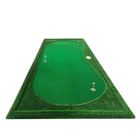 Tapis de putting pour mini-golf 9 trous, gazon artificiel pour améliorer les compétences de golf, tapis de putting intérieur/extérieur