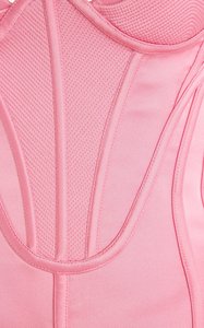 <span class=keywords><strong>Rosa</strong></span> elegante Casual verano corsé encuadernación Club <span class=keywords><strong>fiesta</strong></span> moda lujo sin tirantes mujeres Bodycon Mini vestido <span class=keywords><strong>de</strong></span> noche - Product Image 6
