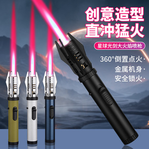 Encendedor de Gas para Exteriores con Cuerpo Metálico Resistente al Viento, Encendedor para Camping y Barbacoa - Product Image 1