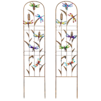 Treillis architectural de jardin pour la protection de la vie privée, compatible serre, sans plomb, pour aménagement résidentiel de luxe, lot de 2