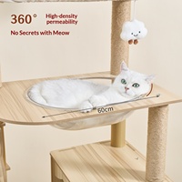 Árbol para Gatos Yueshang de Diseño Minimalista, Ahorra Espacio, Apto para Interiores y Balcones, Multifuncional, Duradero y Ecológico