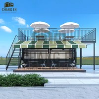 JHCE1 Mini-maison de café en structure conteneur chinoise, préfabriquée, moderne, en panneaux sandwich d'acier, respirante, couleur personnalisable
