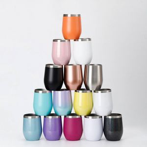 ODM Vaso Térmico Personalizado de Acero Inoxidable Ecológico Unisex de 350 ml (12 oz) con Forma de Huevo para Café y Vino, Regalo Empresarial - Product Image 1