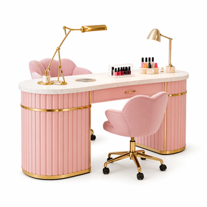 5-Piece Kids Spa Salon Furniture Set Cute Animal Shampoo Bed Vintage <b>Car</b> Barber Chair Butterfly Pedicure Manicure <b>Table</b> Loveseat - Product Image 5