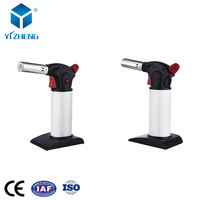 Herramientas de cocina de acero inoxidable, pistola pulverizadora, lanzallamas para exteriores, encendedores de butano al por mayor, encendedor de llama de chorro culinario