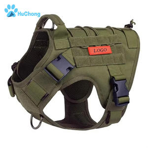 Kuat tugas berat nyaman Mesh patroli latihan taktis Adjustable Oxford layanan anjing <span class=keywords><strong>Harness</strong></span> - Product Image 1