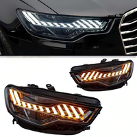 Phares LED 12V 6000K style RS6 pour Audi A6 C7 12-15, nouveau projecteur de feux de route/croisement, remplacement de lentilles, 1 paire Gauche et Droite, Meilleures ventes