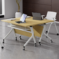 Bureau d'ordinateur pliable moderne Mekia modèle 007 en bois écologique, multifonctionnel, pour usage commercial et bureautique
