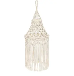 Indonesië Rotan Lamp Schaduw Bamboe Decoratie Bruiloft Rieten Weven Plafond Kroonluchter Hanger Verlichting