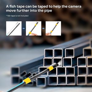 Caméra d'inspection des égouts <span class=keywords><strong>DEPSTECH</strong></span> avec écran IPS de 5 pouces, triple objectif, câble semi-rigide de 50 pieds et éclairage, type de support de données MicroSD - Product Image 5