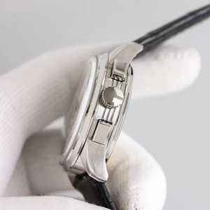 Reloj Mecánico Cronógrafo de Diseño Exclusivo para Hombre, con Caja Plateada y Superficie Blanca, Correa de Cuero, Última Llegada 2026 - Product Image 4