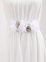 Nouvelle ceinture personnalisée en gros pour l'Europe et l'Amérique, ceinture de luxe de créateur à motif floral pour femme, ceinture élastique en tissu pour femme