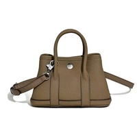 Sac à bandoulière mini en cuir de vachette pour femme avec doublure en polyester - Sac à main polyvalent pour tous les jours